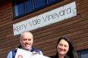 ANET and Russell Cooke, new owners of Kerry Vale Vineyard get ready for re-opening.