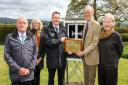 The commemorative plaque was presented this week to the site at Newbridge on Wye to mark over a hundred years of weather records at Llysdinam. The presentation was made by Jon Taylor, (left) Met Office associate director of observations, on behalf of the