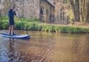 Up the creek with a paddle: Richard Doyle completed the 35-mile stretch of the canal in 16 hours