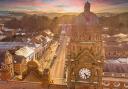 Aerial shot of Newtown. Picture by Stu Trigg/Powys County Times Camera Club