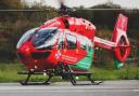 A Wales Air Ambulance helicopter.