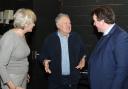 Craig Williams meets Welsh legend Max Boyce at the Hafren Theatre in January. Picture by Phil Blagg.