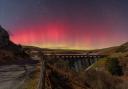 The northern lights over the Elan Valley.