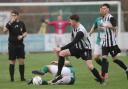 Action from Forden United's MMP Central Wales League North win at Barmouth United.