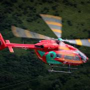 Wales Air Ambulance airlifted a patient from Newtownj to Telford hospital for further treatment