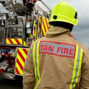 An unattended fire was discovered in Wents Meadow, Presteigne, on Sunday morning..