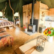 By the Wye offers luxurious safari tent-style accomodation. Pic Adam Tatton-Reid