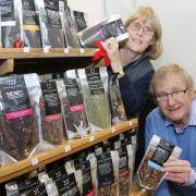 Geoff and Anne Meredith from Morgan's Brew Tea Company, Welshpool. Picture by Phil Blagg Photography. PB79-2021-4