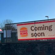 A Burger King banner outside the former KFC site in Newtown on January 17, 2022. Picture by H18-PDW Photography