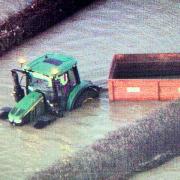 David Jones was trapped in his tractor for around 10 hours. Pic courtesy of NPAS