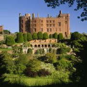 View from the Wilderness of Powis Castle, Powys, Wales