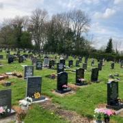 Maesgwastad Cemetery in Welshpool