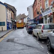 A report has targeted 14 specific areas where specialist residents parking will come into force or additional parking restrictions will be implemented, including Broad Street and High Street in the town centre. Picture by Radnorshire Police/Twitter