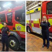 Two Powys female fire fighters take on national competition