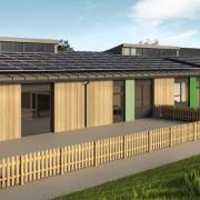 How the new Brynllywarch Special School could look when finished. Graphic from Powell Dobson architects.