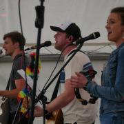 Pictured at last years Smokefest are organiser Liam Davies and singers Adam Olds and Becky Eardley.