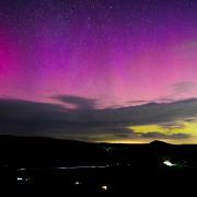The Northern Lights above Meifod.