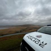 Police officers have been patrolling the Elan Valley.