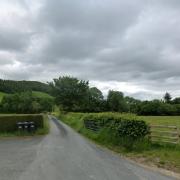 Looking towards where the rural enterprise dwelling would be on the outskirts of Carno. From Google Streetview.
