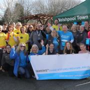 Day one of Phil Jones's 7 x 10k challenge in aid of Parkinson's UK in Welshpool.