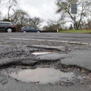 One of the many potholes of Powys.