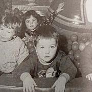 Children from Montgomeryshire Playgroups at Welshpool's Flash Leisure Centre in 1999.