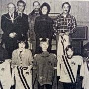 Machynlleth Hurricanes Junior Football Club received a new kit from Barcelona Football Club in 1977.
