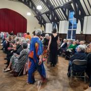 The fashion show held at Llanfair Institute.