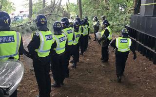 Police were called to reports of an illegal rave attended by around 120 people on Sunday, with eight arrests made