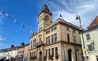 Welshpool Town Hall in need of repairs after being damaged in recent storm