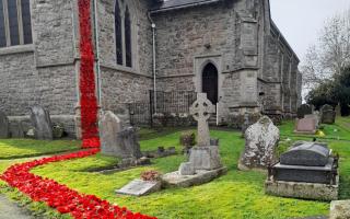 The Waterfall of Poppies at St Nicholas' Church