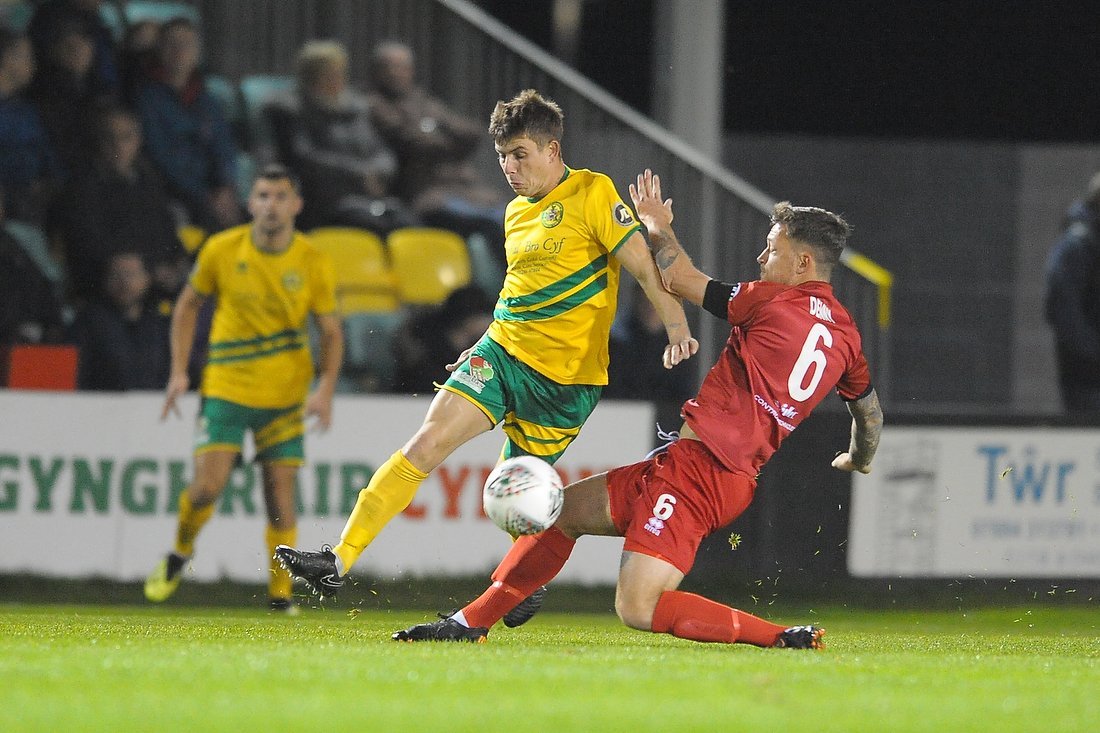 Darren Thomas has been in stunning form for Caernarfon Town of late.