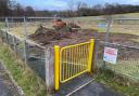 Work carried out at the new Tremont Park Play and Nature Park in Llandrindod Wells.