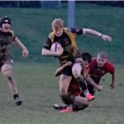 Action from Builth Wells' win over Morriston last weekend.