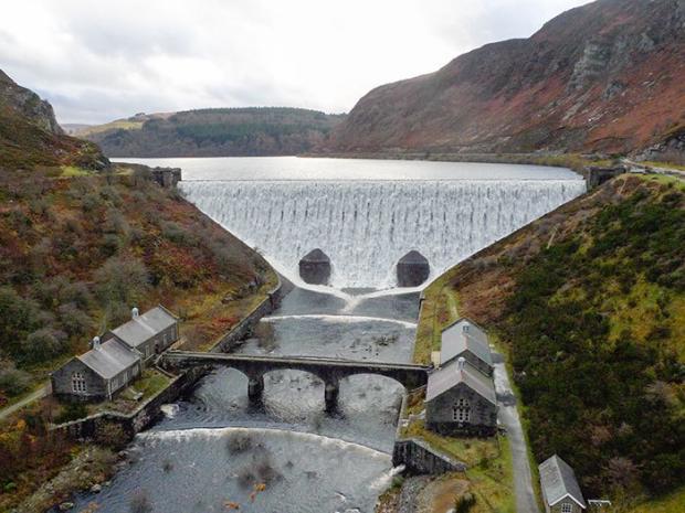 County Times: The Caban Coch dam in the Elan Valley. Picture: Elan Valley Trust