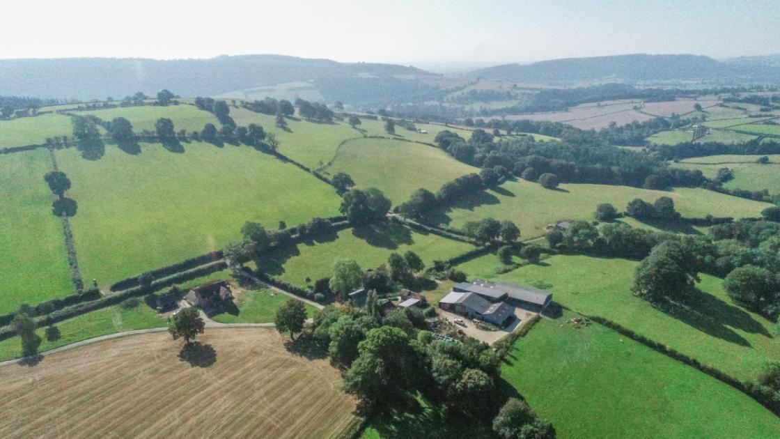 Farm near Presteigne, with 185 acres, for sale at £1,950,000 