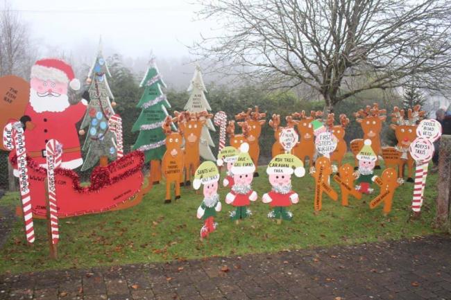 Howey YFC's Christmas display.