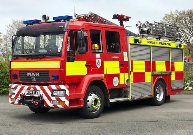 Llandrindod Wells firefighters have been out on Sunday.