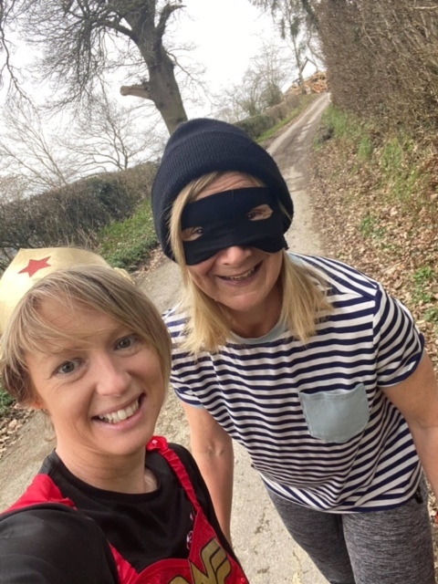 Dolly Mixtures Running Club members raised money for Comic Relief with a 5k fancy dress run.