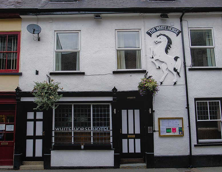 White Horse in Builth Wells. Picture by Aderixon.