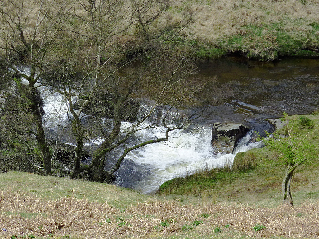 Waterfall on the Afon Irfon. Picture by Roger Kidd.