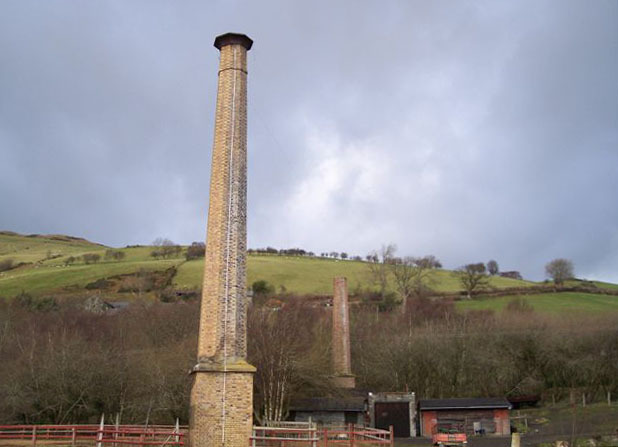 The old chimney at Van Mine. Picture by Ralph Rawlinson/Geograph.