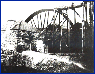 Dylife Mines water-wheel. Picture: Powys Digital History Project.