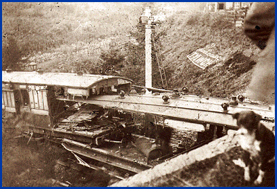 A scene from the crash in 1899. Picture: Powys Local History Project.