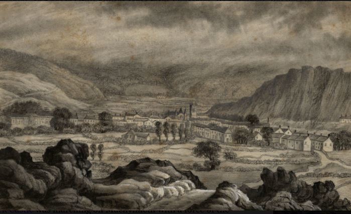 Machynlleth in 1830. Picture: Wikpedia Commons.