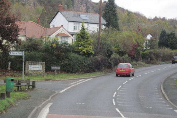 The border between England and Wales in Llanymynech. Picture John Firth.