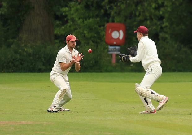 County Times: Action from Newtown’s clash with Beacon. Picture by David Evans.