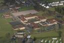 Llanidloes High School aerial view