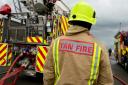 An unattended fire was discovered in Wents Meadow, Presteigne, on Sunday morning..