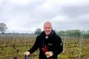 Russell Cooke planting the new vines